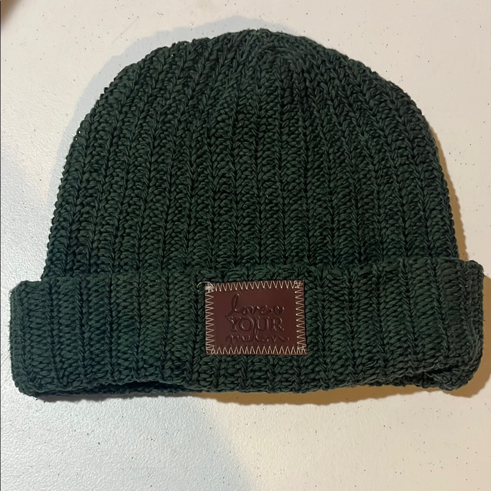 Love Your Melon Green Knit Beanie